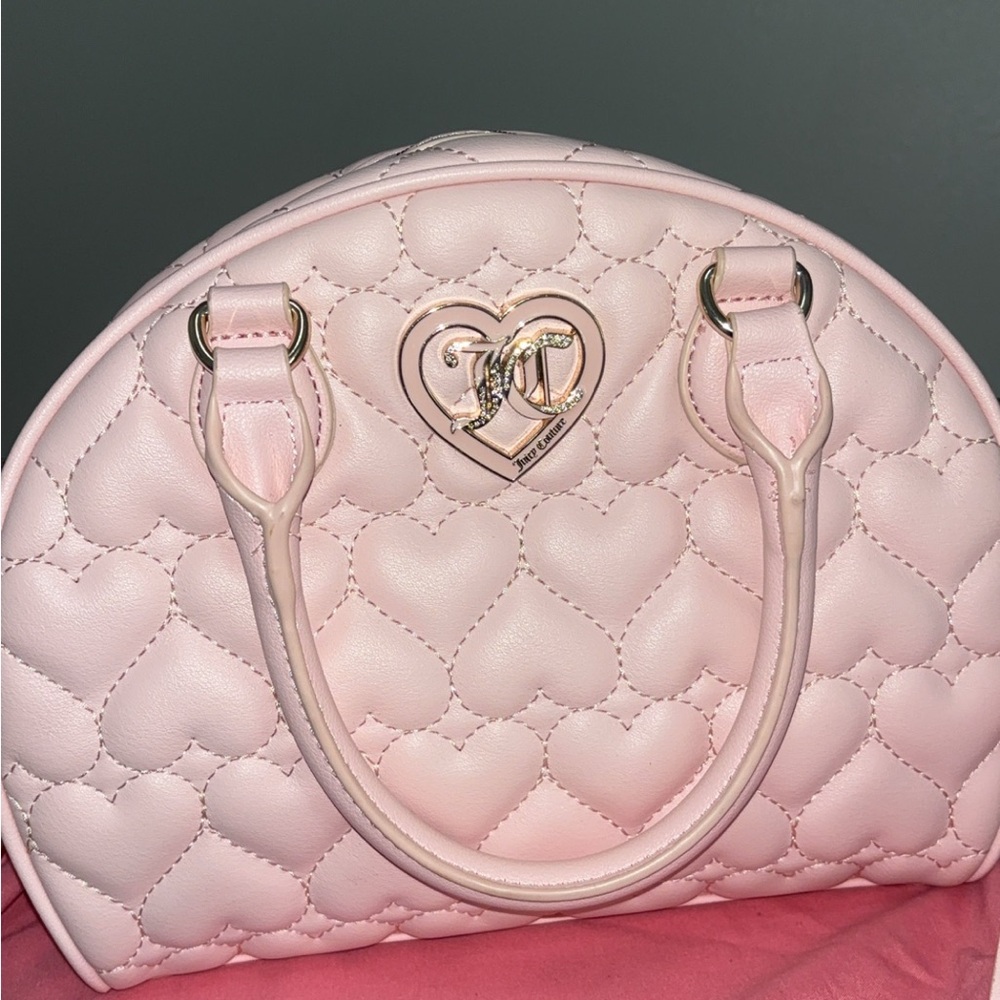 Juicy Couture Pink Quilted Heart Handbag